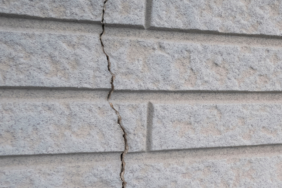 塗膜の劣化の写真