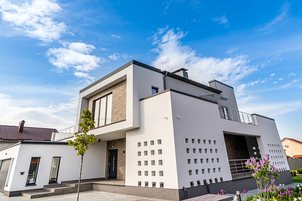 塗装工事を施した家の写真